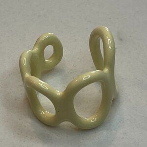 mon cher moi loop ring in cream